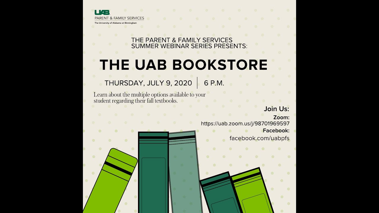 UAB Bookstore inar 2020 YouTube