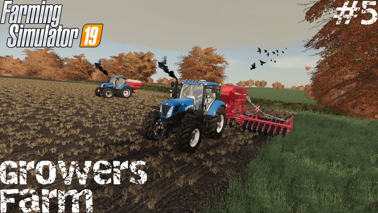 Снова Сев Growers Farm #5 ✦ Farming Simulator 2019 ✦ 2K Timelapse