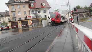 RABe 526 venant de Broc fabrique en UM bulle 26 aout 2023