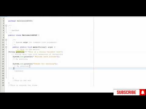 Java Tutorial: A STRING IN JAVA