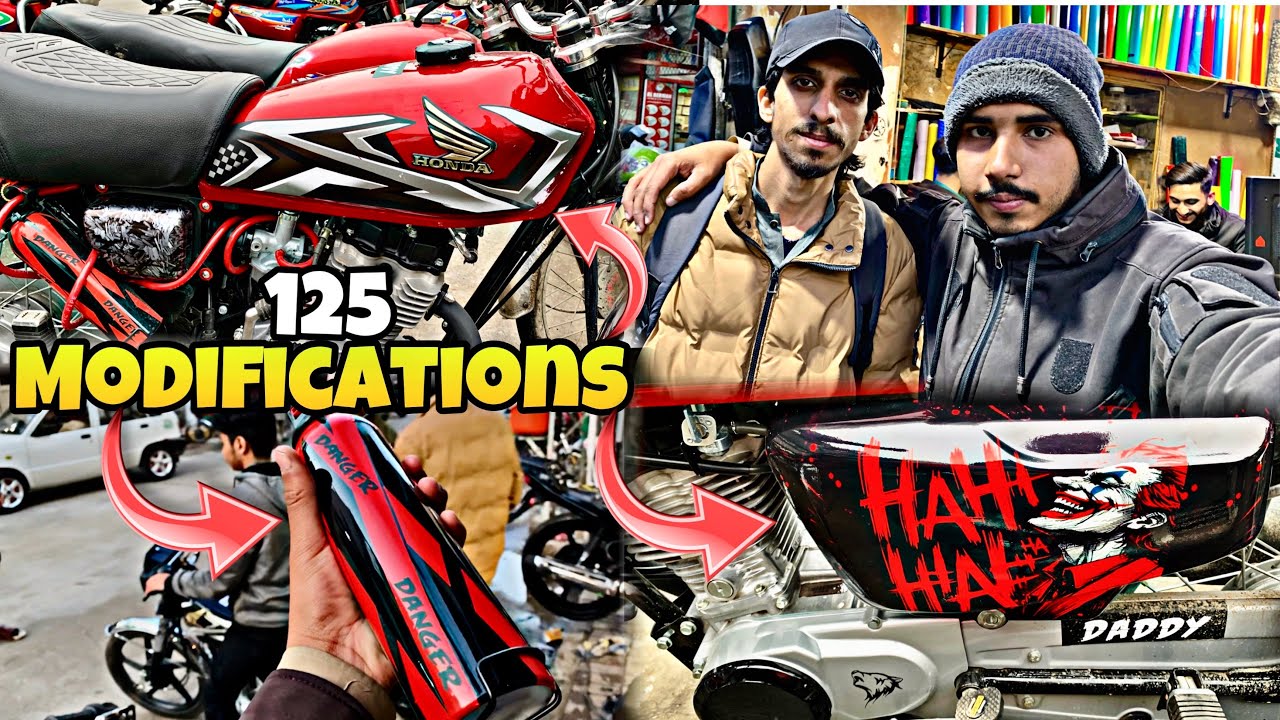 125 Modifications😍|Flame Bottle🔥|New Tapa Sticker❤️|Ramdan Mubarrak😍