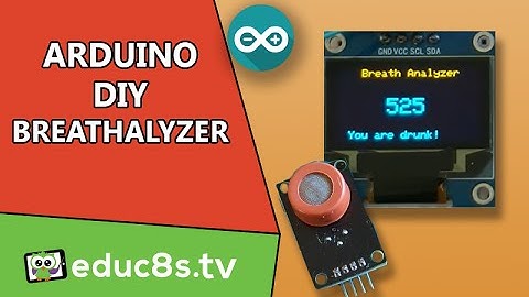 Arduino Breathalyzer Project using MQ3 alcohol sensor 0.96