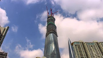 «Time lapse»: 4 ans pour construire la Tour Shanghai
