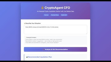 Cryptoagent- CFO|Calhacks 12|2025
