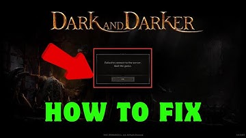 How To Fix Dark And Darker Failed To Connect To The Server | Solve Stuck On Connecting Error