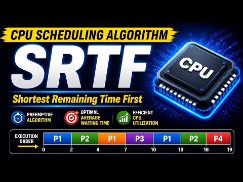 SRTF (Shortest Remaining Time First) CPU Scheduling Algorithm | Operating System | Easy Explanation