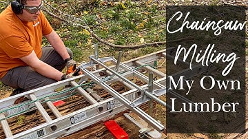 Alaskan Chainsaw Mill - Milling Cedar Boards