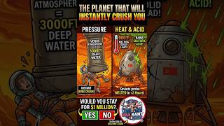 The Planet That Will Instantly Crush You #shorts #spacefacts #planet #venus #usarantzone #usa #rant
