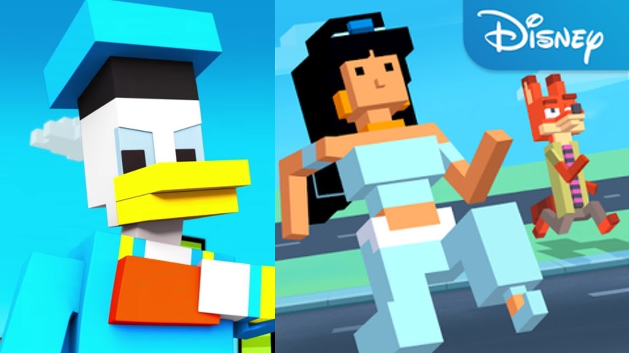 Прохождение DISNEY CROSSY ROAD - ДЛЯ ФАНОВ ДИСНЕЕВСКИХ МУЛЬТФИЛЬМОВ