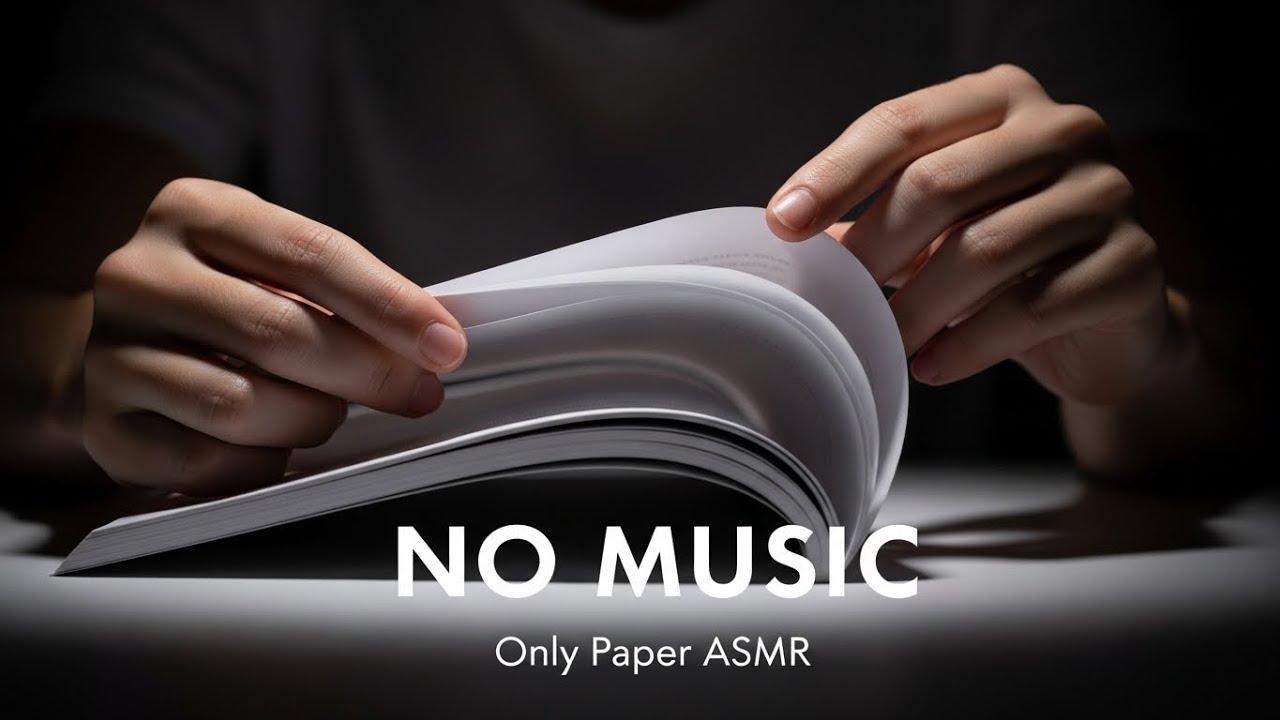 Paper Page Turning ASMR | NO MUSIC | Sleep & Relaxation 