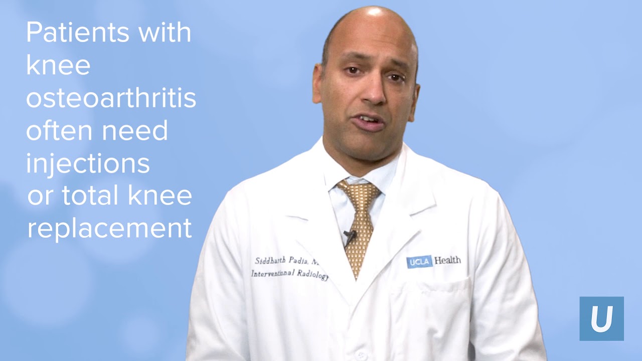 Genicular Knee Embolization Sid Padia, MD UCLA Interventional