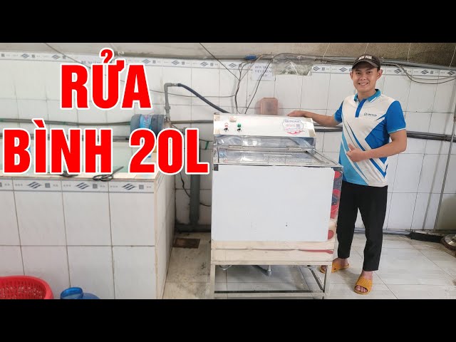 Máy rửa bình 20 lít hoạt động như thế nào