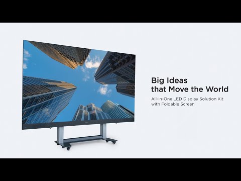 Big Ideas that Move the World - ViewSonic All-in-One LED Display Solution Kit with Foldable Screen