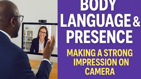 🎥 Body Language and Presence – Make a Strong Impression in Remote Interviews #interview  #youtube