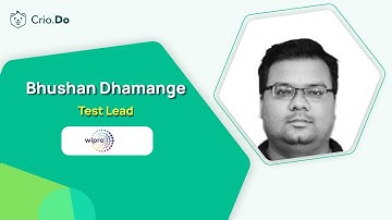 Meet Bhushan Dhamange who cracked Test Lead Role at Wipro.