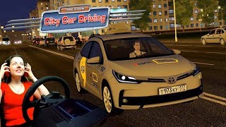 Работаю в Яндекс такси на Toyota Corolla 2018 в City Car Driving