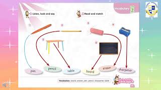 K.G.1 |English| Connect plus unit 2 my classroom p.p. Week 5 (2020-2021)