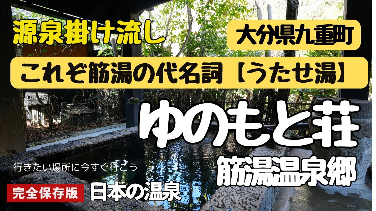 【春の大分温泉旅】九重連山の恩恵を受ける筋湯温泉郷。なかでも評判のお宿【ゆのもと荘】を訪問。塩化物泉の源泉掛流しの温泉に癒され、愛情料理を堪能。この♨️のコスパ最強！お宿自慢の〈うたせ湯〉に驚愕!