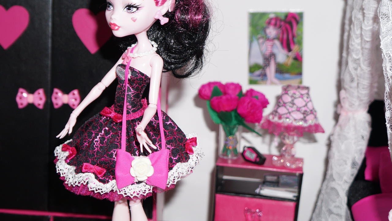 Como fazer bolsa #1 para boneca Monster High, Barbie e etc