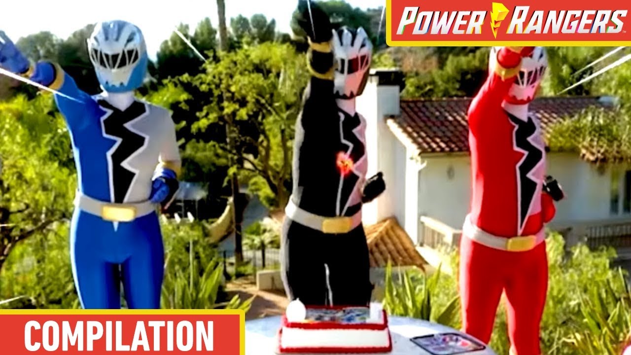 Birthday Wish Surprise 🎂 Giant Robot Battle ⚡ Power Rangers: Kids Force ⚡ In Real Life Ninja Skills