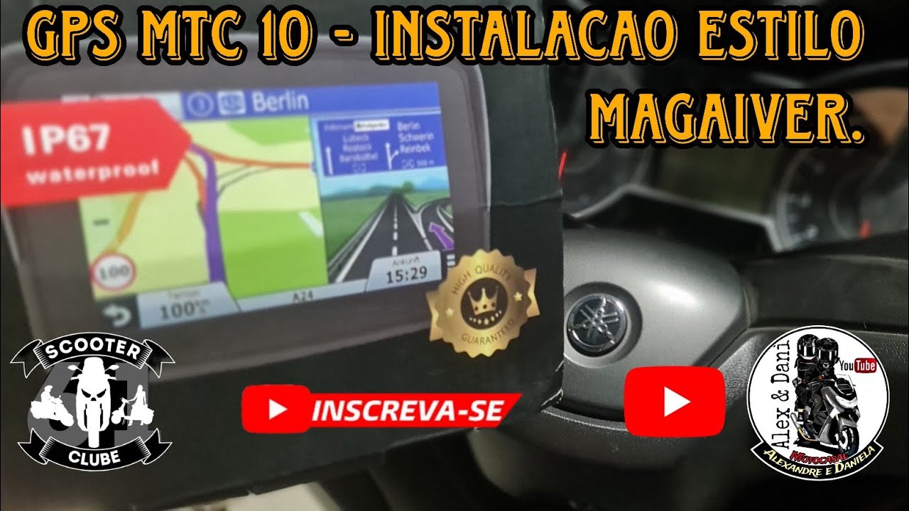 Tela MTC 10 - Instalação estilo Magaiver   na XMAX.