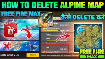 How To Delete Alpine Map In Free Fire Max | Alpine Map Kaise Delete Kare | Ff Max Alpine Map Delete