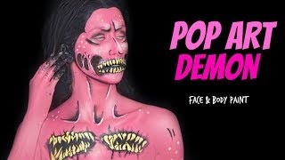 POP ART DEMON FACE PAINT ♡ Andrea Kyriakou