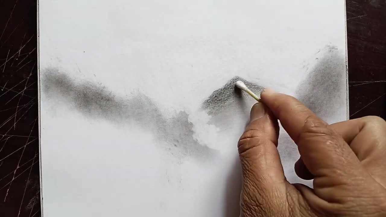 How to Draw Natural Scenery |misty Pencil Drawing