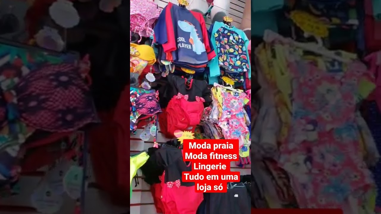 Moda praia (masculina, femina e infantil) / Moda fitness / Lingerie. Tudo isso em uma loja s&oacute;.