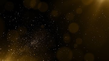 Golden Dust Particles Animation Background video | 4K Gold Dust