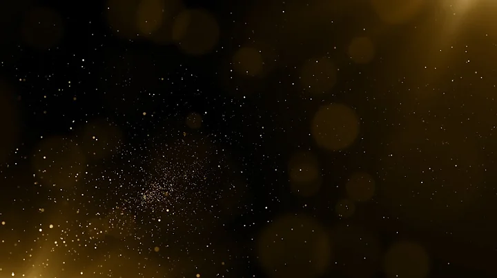 Golden Dust Particles Animation Background video | 4K Gold Dust