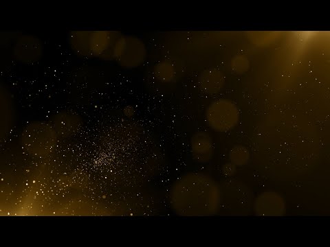 Golden Dust Particles Animation Background Video | 4K Gold Dust