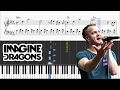 Imagine Dragons - Believer - Piano Tutorial + SHEETS