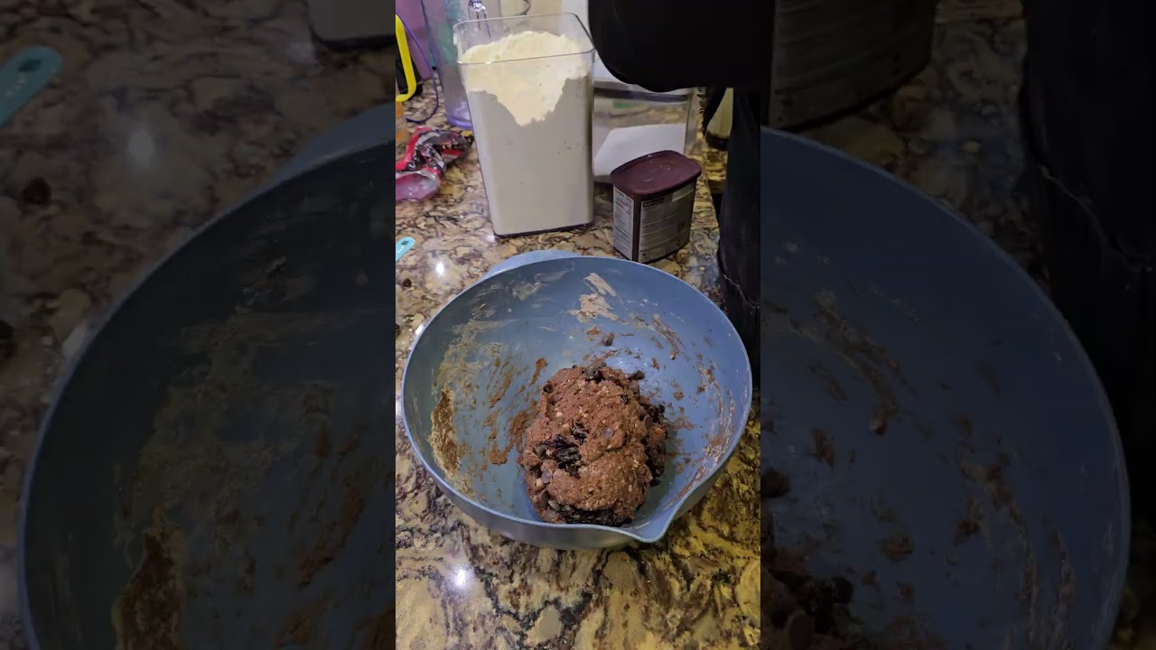 Working on my Chocolate Cherry Scones.  