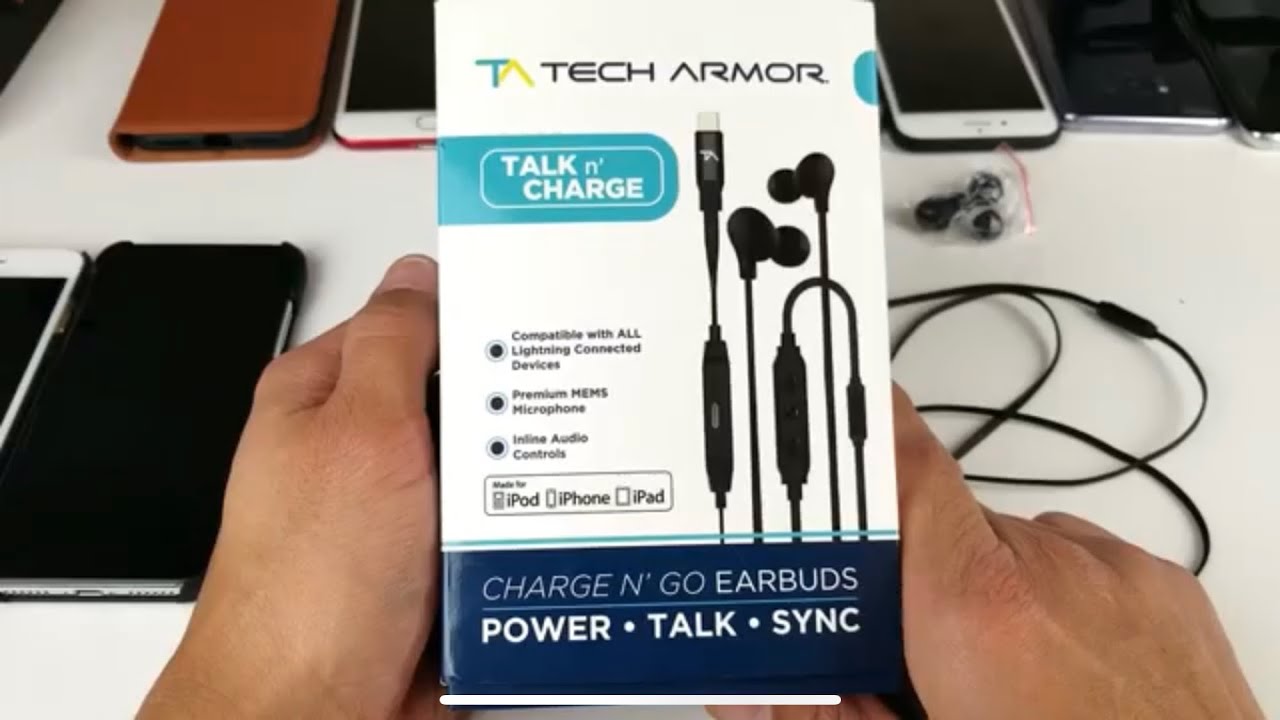 iPhone 7/8/X: Premium Earbuds w/ Charging Port: No Headphone Jack, No Problem