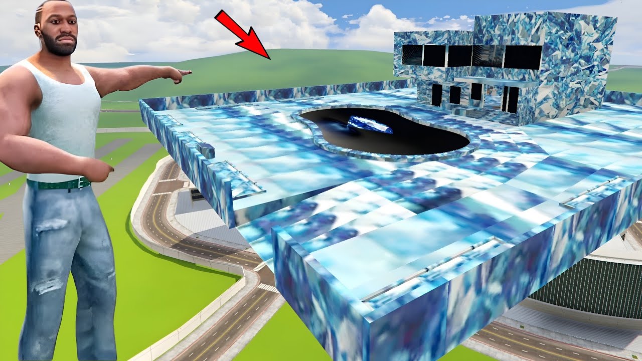 Franklin Found Secret Stairway To "DIAMOND FRANKLIN" HOUSE In INDIAN BIKE DRIVING 3D