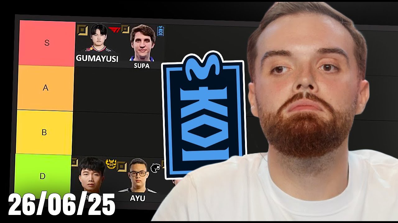 TIERLIST DE LOS JUGADORES DEL MSI 2025