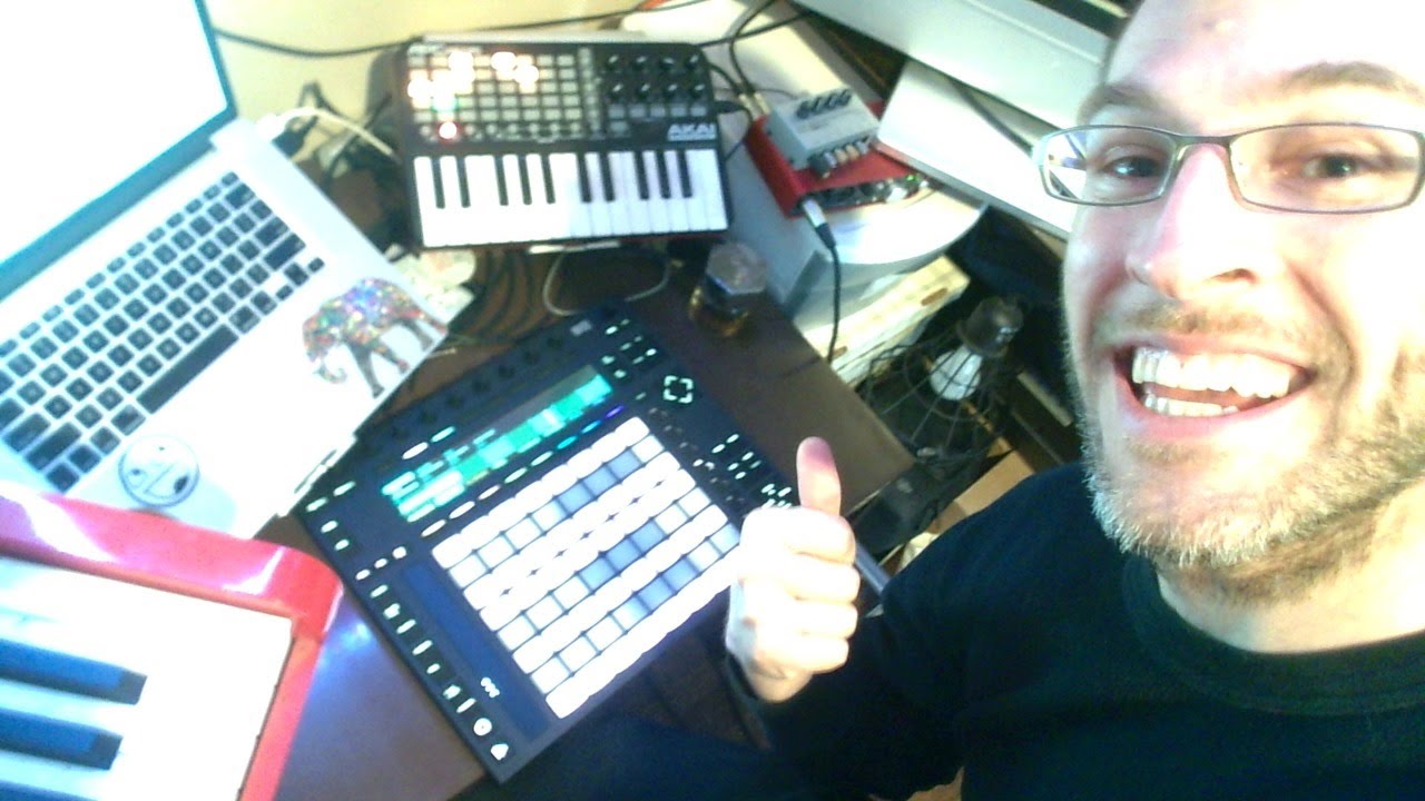 Live Looping - first shot - Ableton push 2 - YouTube