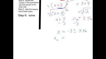 complete the square with decimal answers