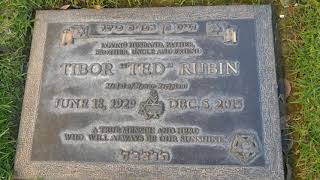 Tibor 'Teddy' Rubin Grave Mount Sinai Memorial Park Los Angeles California USA November 25, 2022