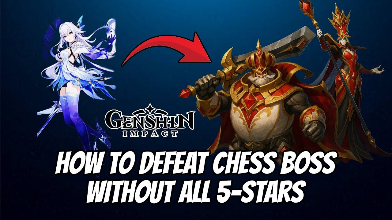 How To Defeat Chess Boss in GENSHIN IMPACT (Without all 5 stars) | Easy