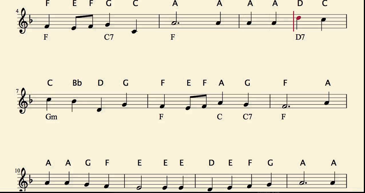 O Little town of Bethlehem Easy Sheet Music for Flute Violin and Oboe