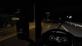 ETS 2 + Opentrack + Head Tracking iOS App | In-game test run