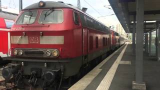Ic Met 2 X Br218 Komt Binnen In Stuttgat
