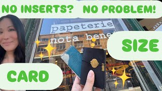 Traveler’s Notebook Card Size Insert Hack!  - Midori Ruler Memo - DIY Ideas for Card Size