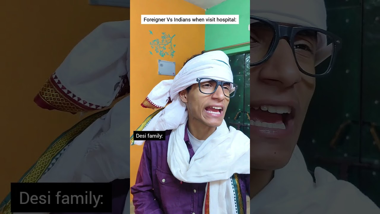 Foreigner vs Indians at hospital😭 #shorts