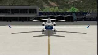 Falcon 7x Take-Off - X-Plane 9