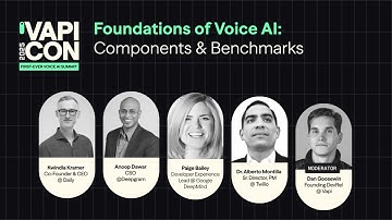 Foundations of Voice AI: Components, Benchmarks & The Future of Speech Technology | VAPICON 25 Panel