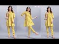 Easy co-ord set cutting &amp; sttiching | with collar nack full tutorial/ 16-22 year girls