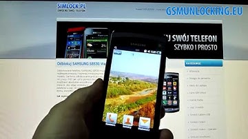 How to UNLOCK SAMSUNG S8530 Wave II  via code - How to Enter Code